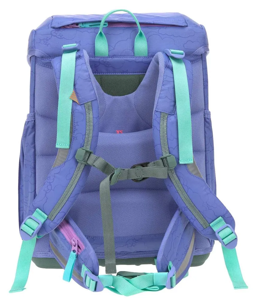 Cartable Lässig Light Unique Cloud lilas : Ensemble scolaire 5 pièces