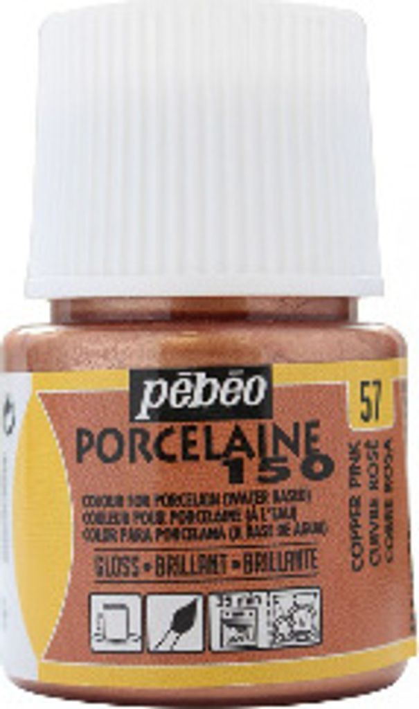 Pebeo Porcelaine 150, 45 ml, 57 Kupferrosa