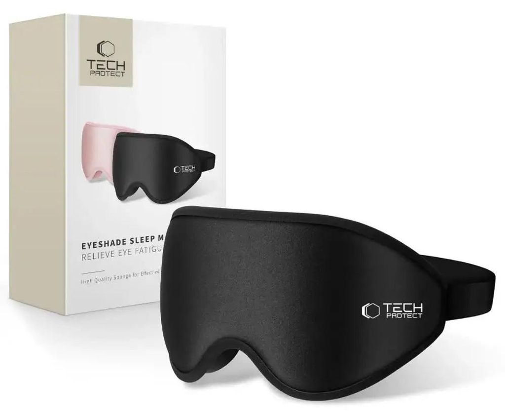 Tech-Protect Eyeshade Schlafmaske Mattschwarz Produktbild 