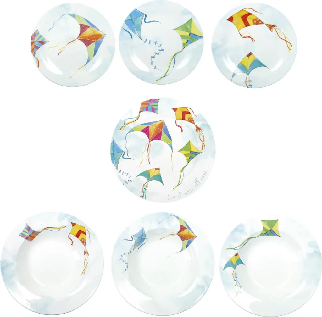 Service de table Aria 18 pièces : vaisselle durable anti-rayures