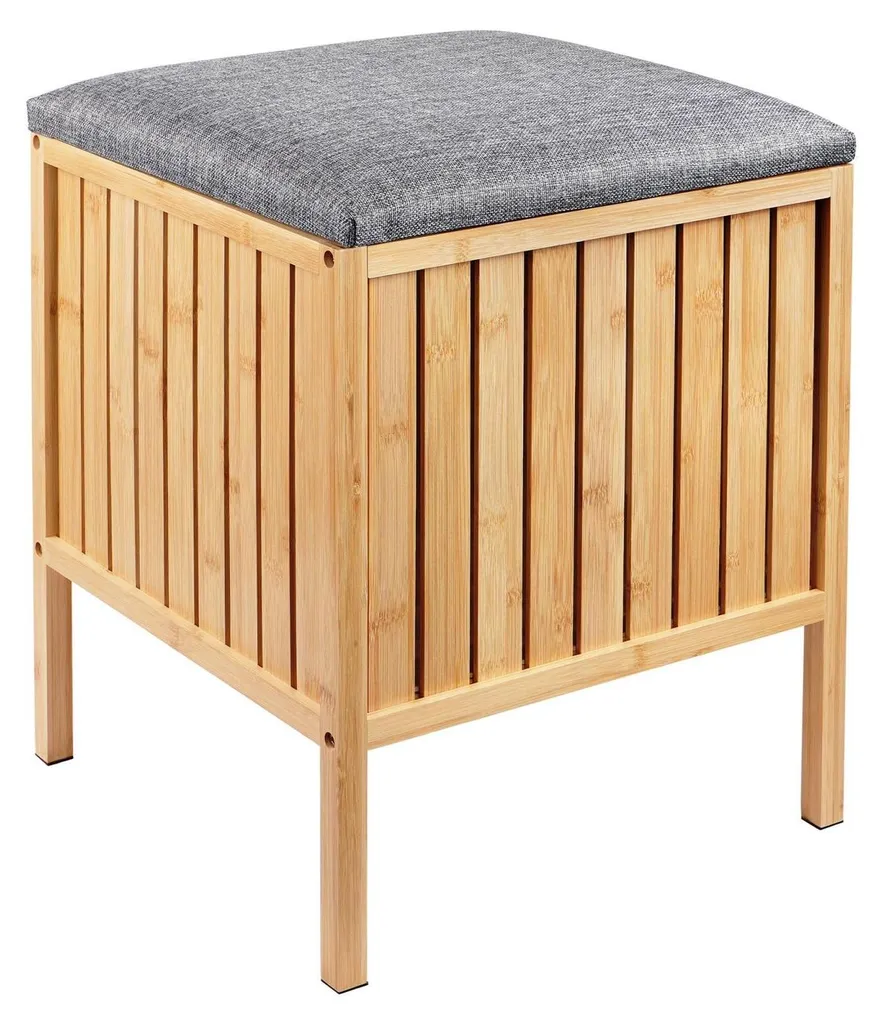 Finissez-en avec le désordre : Panier à linge bambou avec siège confortable
