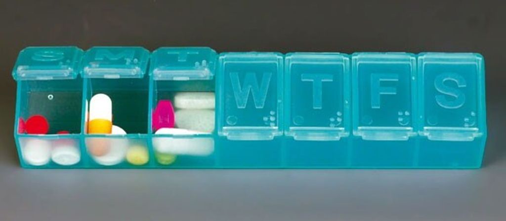 Medikamenten-Wochendispenser 1 Fach pro Tag | Stück (1 Stück)