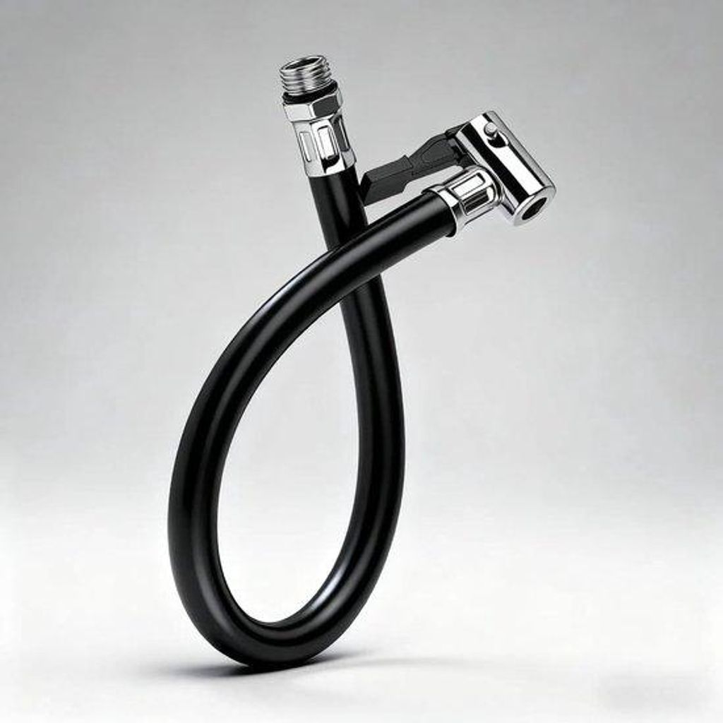 Lange Kabeladapter für Reifenpumpen, für Autos, Motorräder und Fahrräder mit 12,5 mm Gewinde.