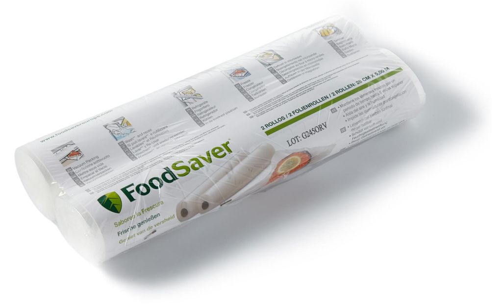 FoodSaver FSR2802, Rouleau à vide, 2 pièce(s), 5,5 m, 28 cm Image du produit 
