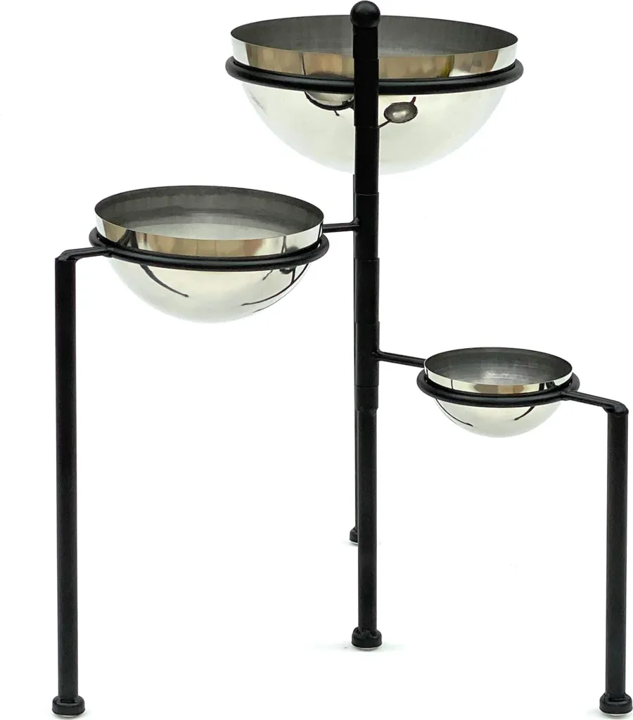 Escalier pour fleurs compact 46 cm en métal pour gagner de l'espace