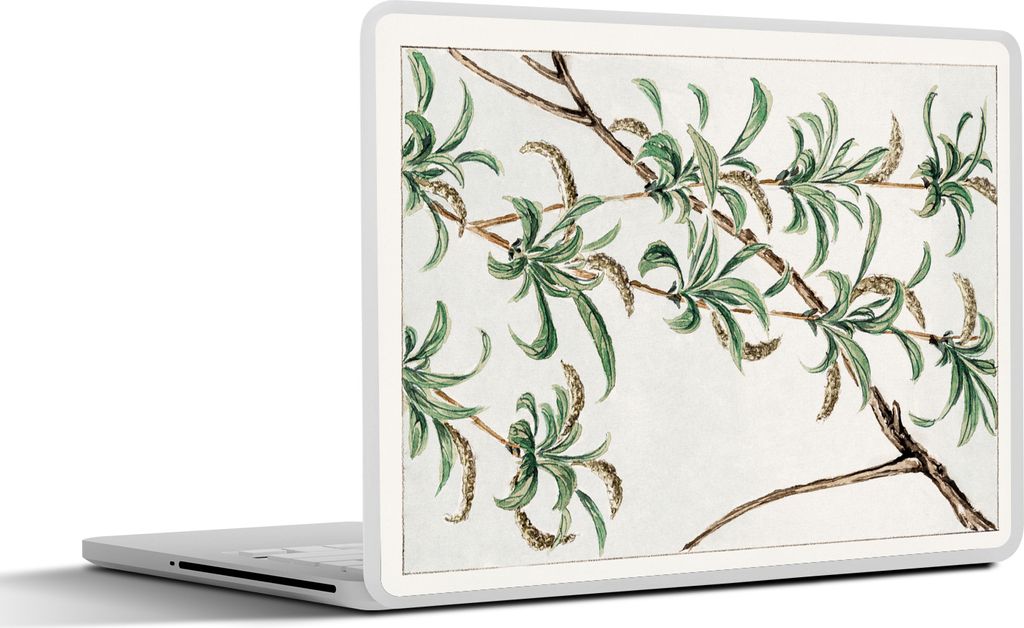 MuchoWow Laptop Aufkleber Sticker Cover Dschungel - Zweig - Blätter - Japan 36.5x27.5 cm - Laptop-Sticker