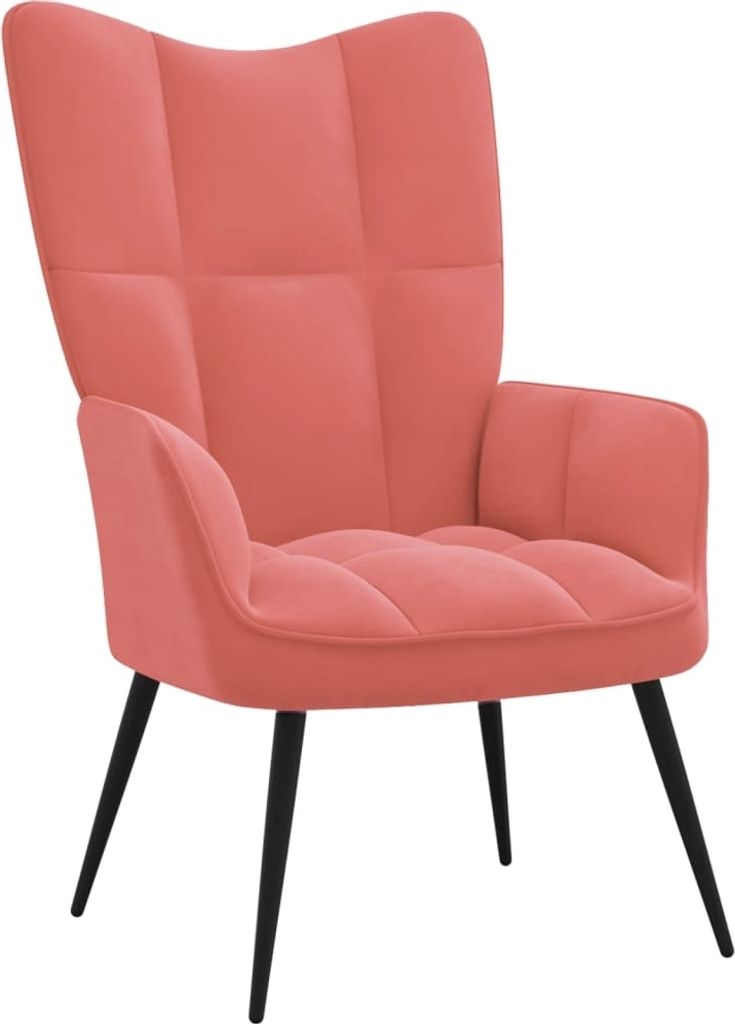 Sessel "Gückingen" aus Samt (100% Polyester), Stahl in Produktbild 
