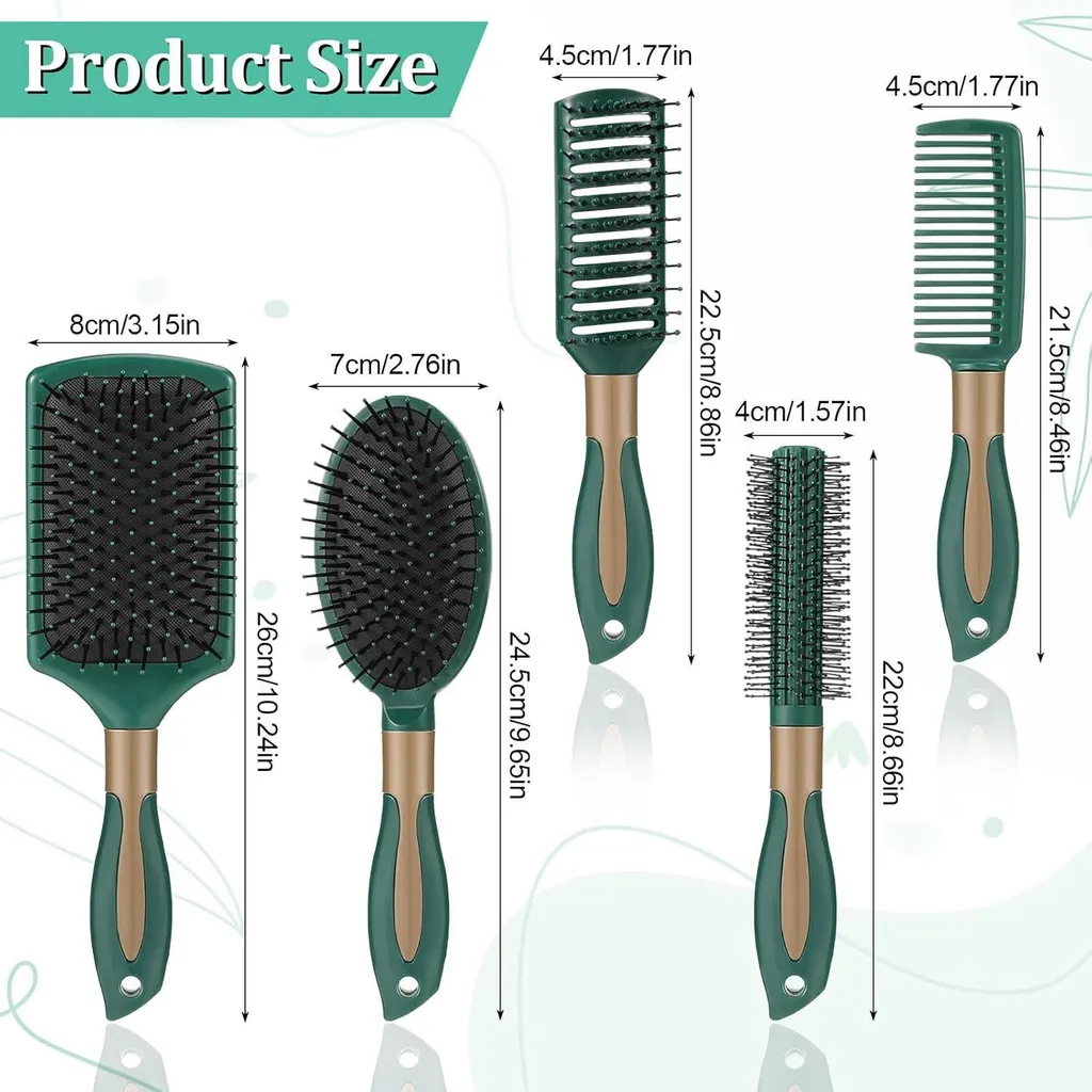 Set de brosses de coiffage pour démêlage facile sur tous types de cheveux - 2