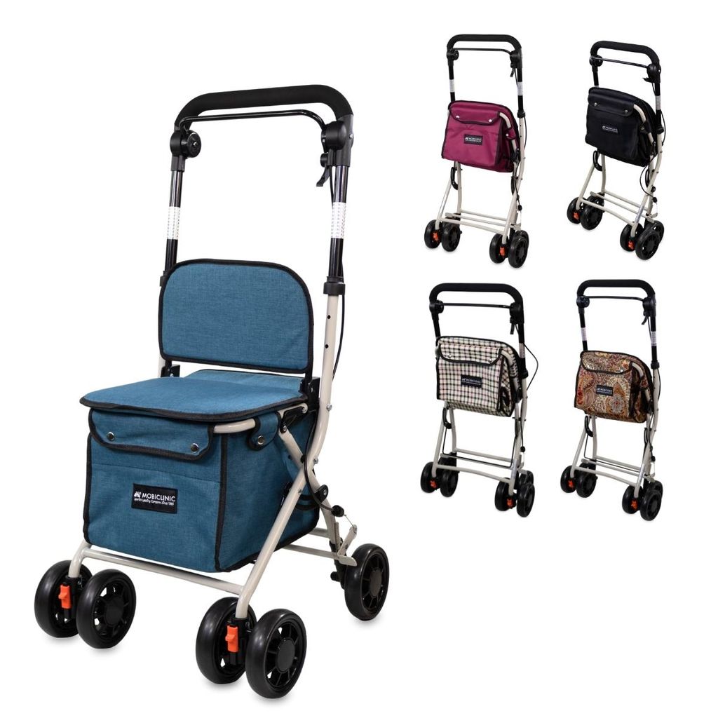 Rollator s košíkom Mobiclinic nákupná taška a sedadlo Obrázok produktu 