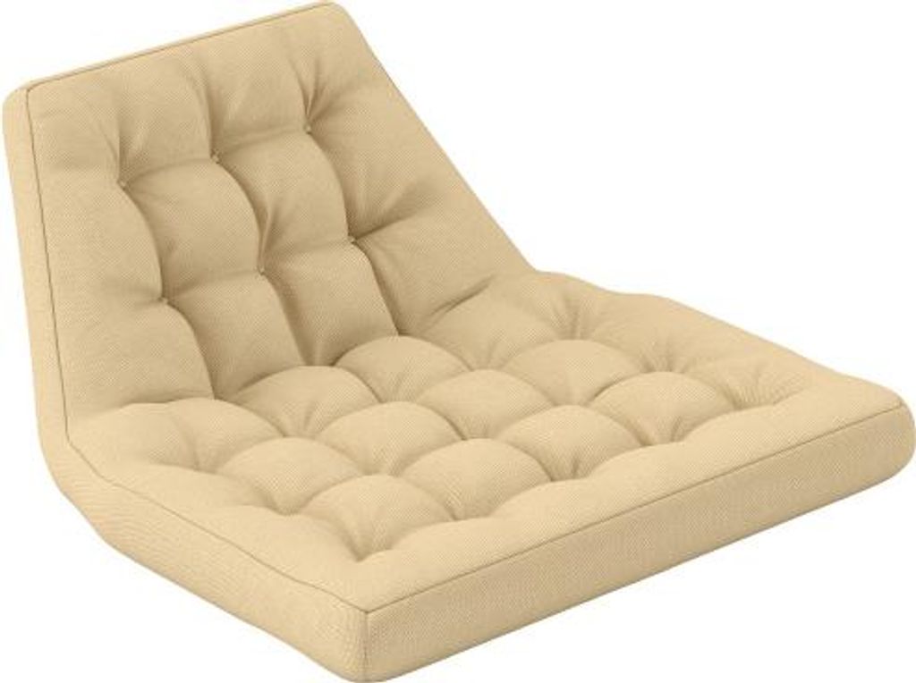 Sitzkissen 120x100x8cm Mit Rueckenlehne 8cm Dick Polsterauflage Wasserabweisend Sitzpolster Fuer Schaukelstuhl Haengesessel Beige