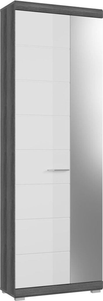 Meublorama XX-X06B2613, Silber, 1 Tür(en), 4 Regale, 370 mm, 620 mm, 1970 mm