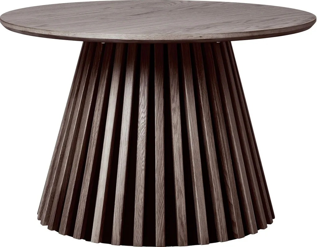Petite table basse Osaka Ø70cm, idéale pour un salon chaleureux en chêne