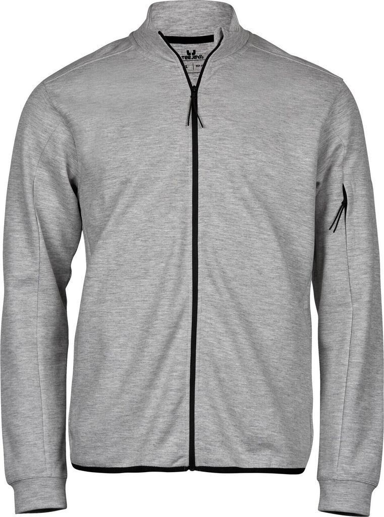 Tee Jays - Jacke Durchgehender Reißverschluss für Herren - Athletisch PC6861 (M) (Grau meliert)