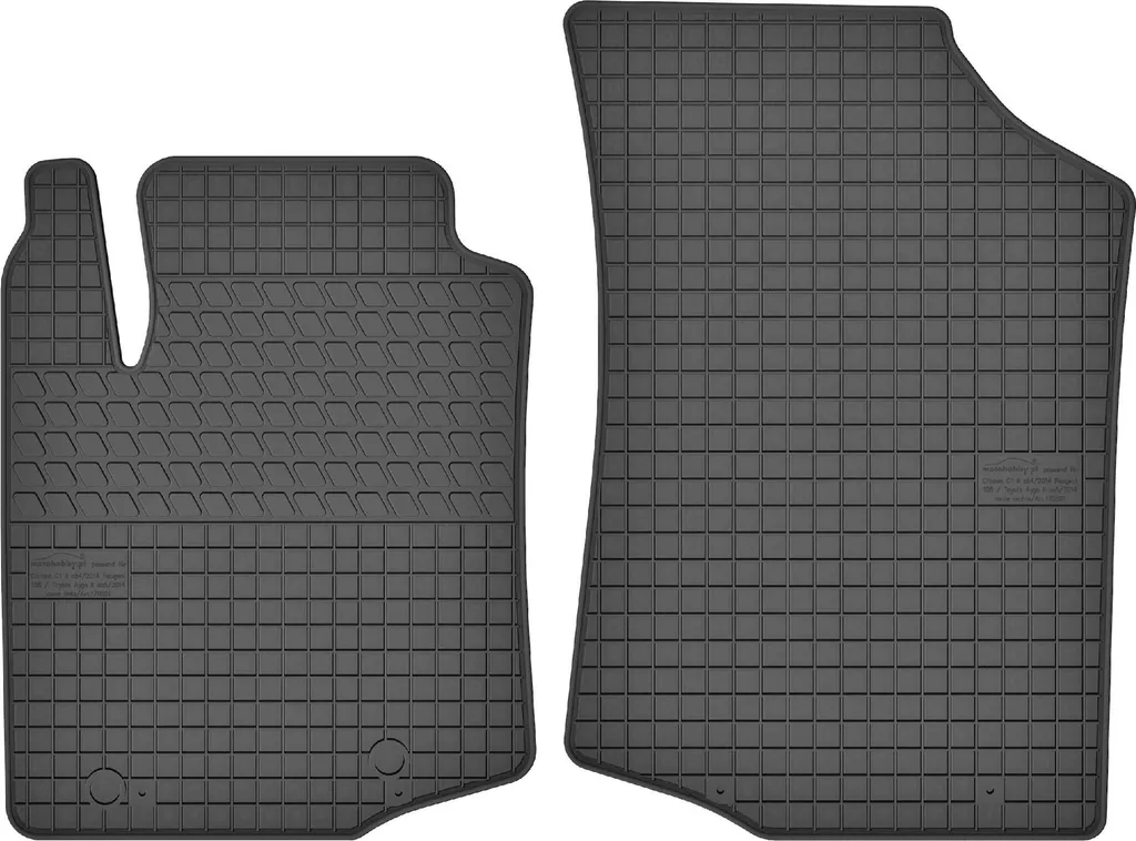 Kit Tappetini Anteriori Toyota Aygo II: Gomma Top Quality per la Tua Auto