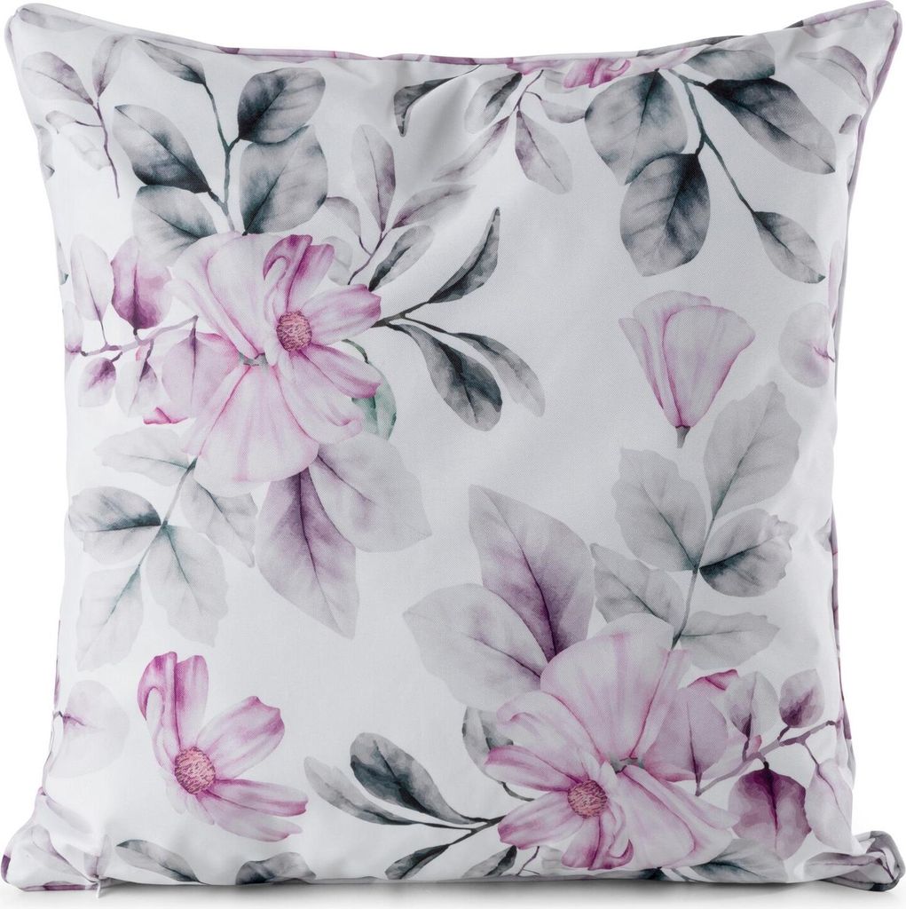 Eurofirany Kissenbezug GARDEN 45x45 cm Kissenhülle rosa Blumen