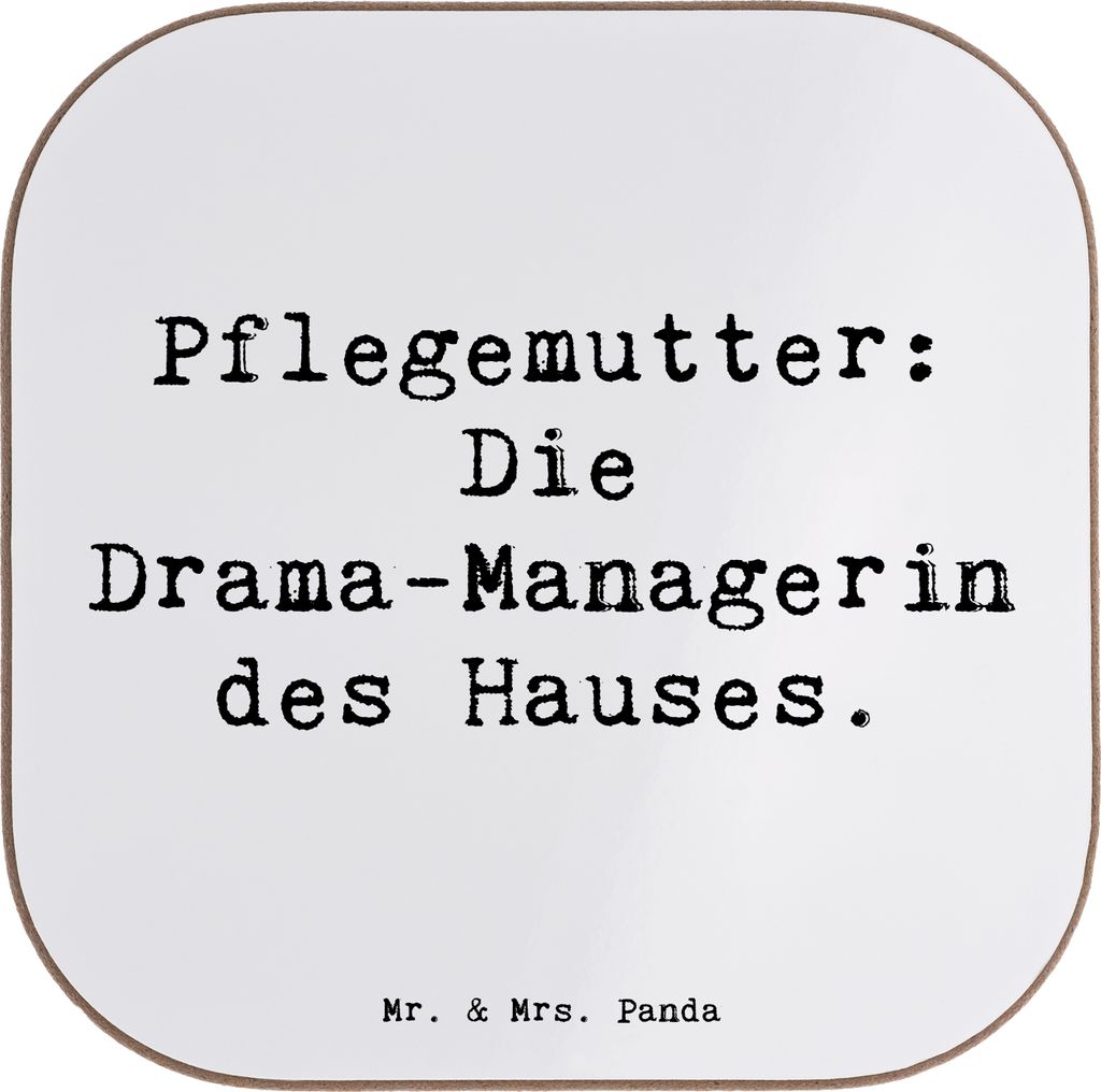 Mr. & Mrs. Panda Tischschoner Spruch Pflegemutter Managerin Produktbild 
