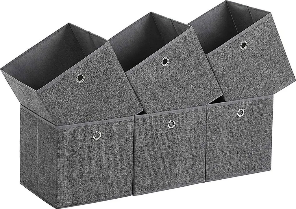 Organisateur de placard : lot de 6 bacs de rangement polyvalents et hermétiques
