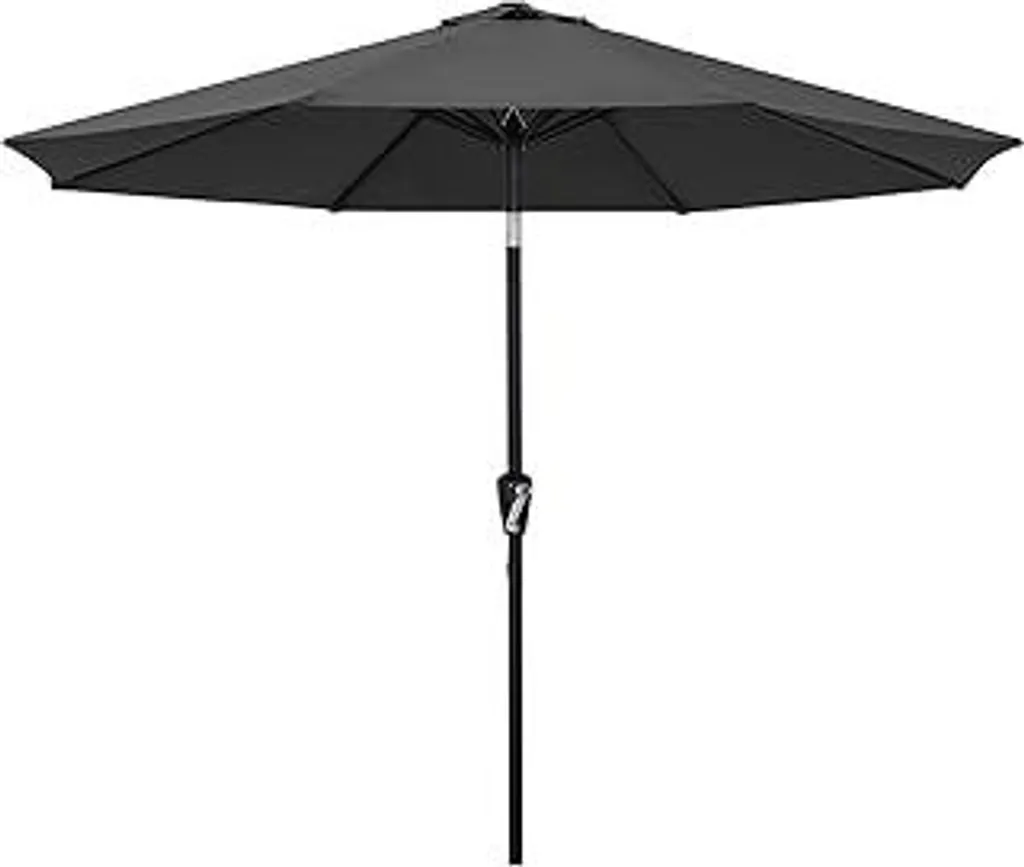 Ombrellone Mercato 230 cm Grigio Scuro: Design Moderno e Tessuto Tecnico