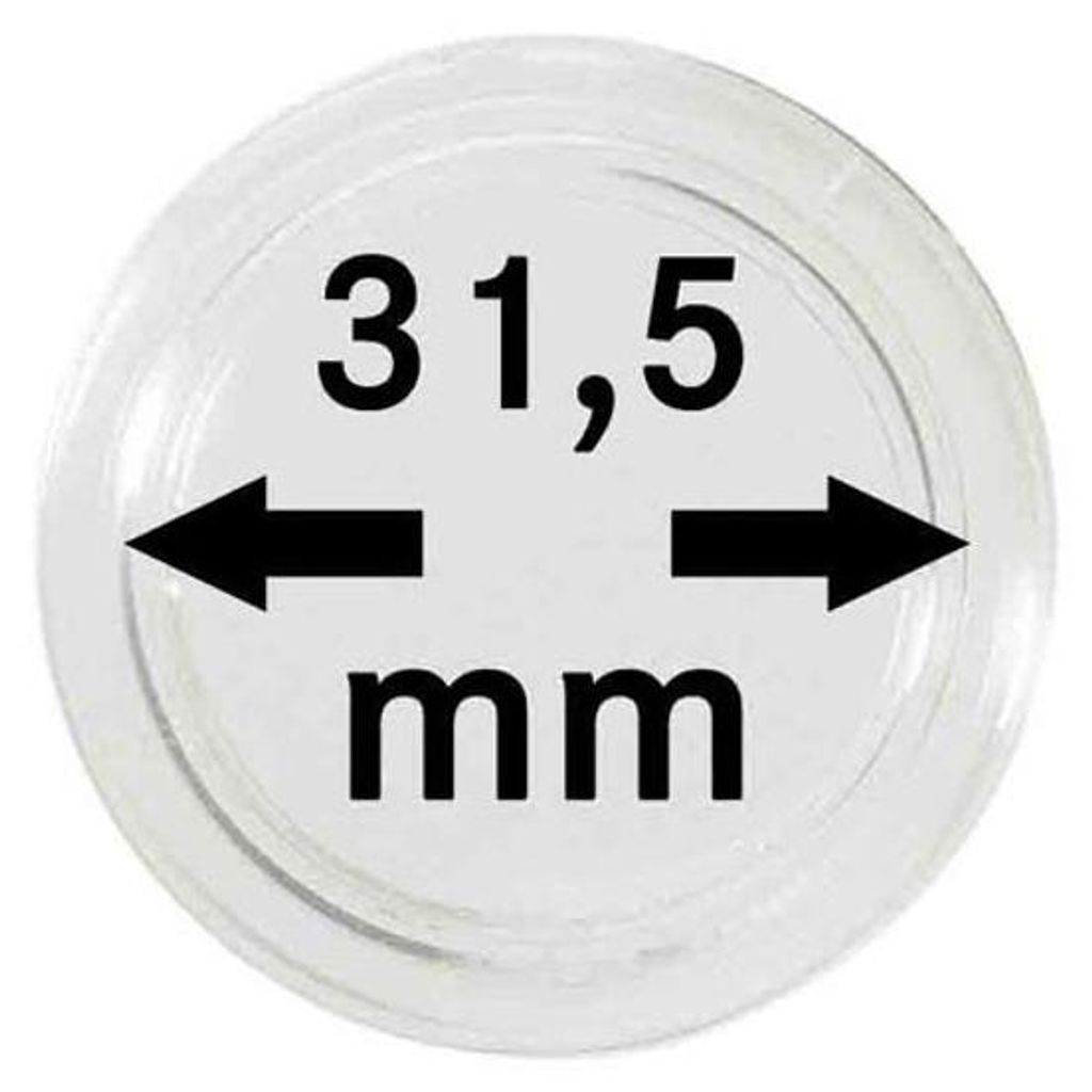 Lindner 2250315P Münzkapseln 31,5 mm-10er Pack Produktbild 