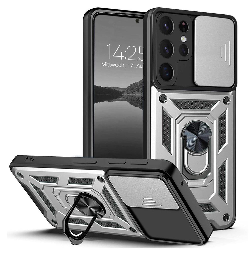 Armor Handyhülle für Samsung Galaxy S22 Ultra Kameraschutz Produktbild 
