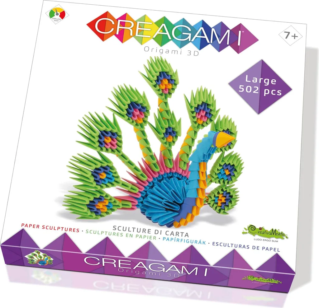 Activité Manuelle Adulte Origami 3D Paon - Loisir Créatif Zen 502 Pcs