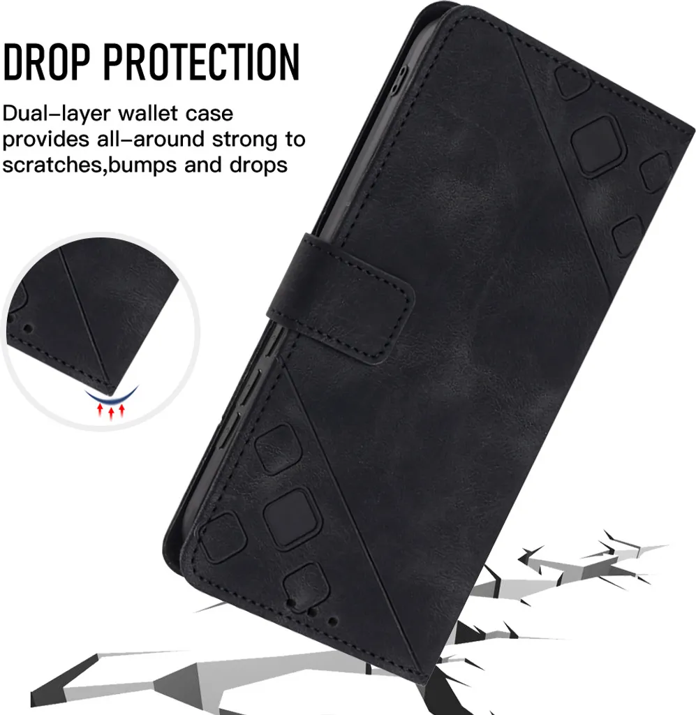 WBWONE Custodia A Libro In Pelle PU Per Xiaomi Poco F5 Pro: Portafoglio Con 3 Slot Carte, Supporto Magnetico E Stand - 3