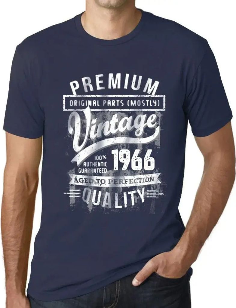Herren Grafik T-Shirt Originalteile (meist) bis zur Perfektion gealtert 1966 – Original Parts (Mostly) Aged to Perfection 1966 – Geschenk 58.