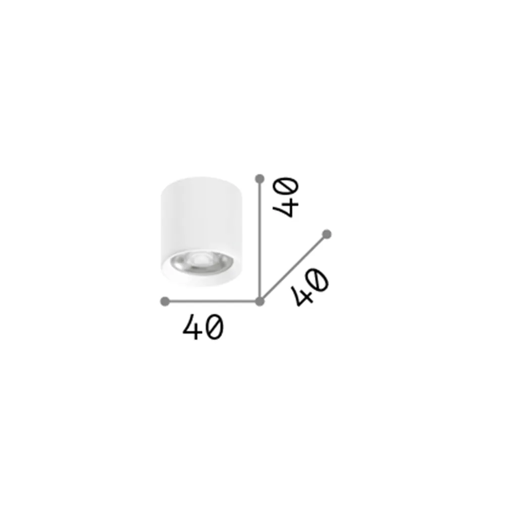 Spot de Plafond LED en Métal Noir - Éclairage Fixe Design 5W Warm Light