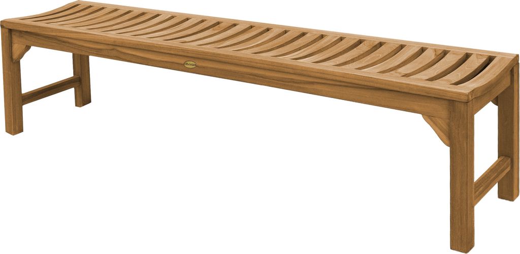 Teako Design Teakholz Gartenbank Ferrara – Massiv, Witterungsbeständig & Exklusiv (180 cm)