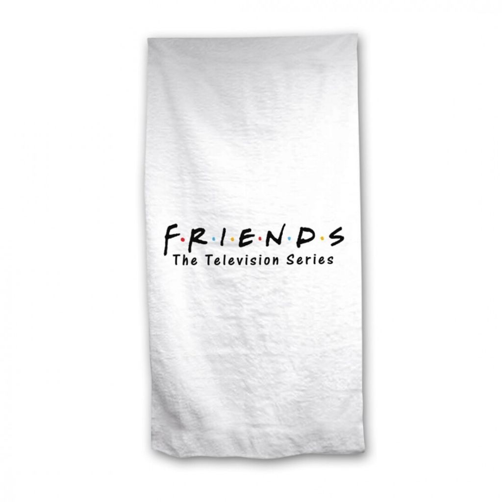 strandtuch Friends 70 x 140 cm Baumwolle weiß