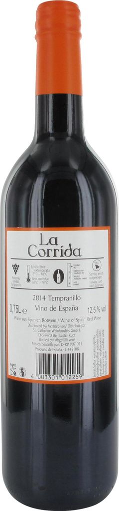 Peter Mertes Rotwein Tempranillo La Corrida trocken Spanien Produktbild 3