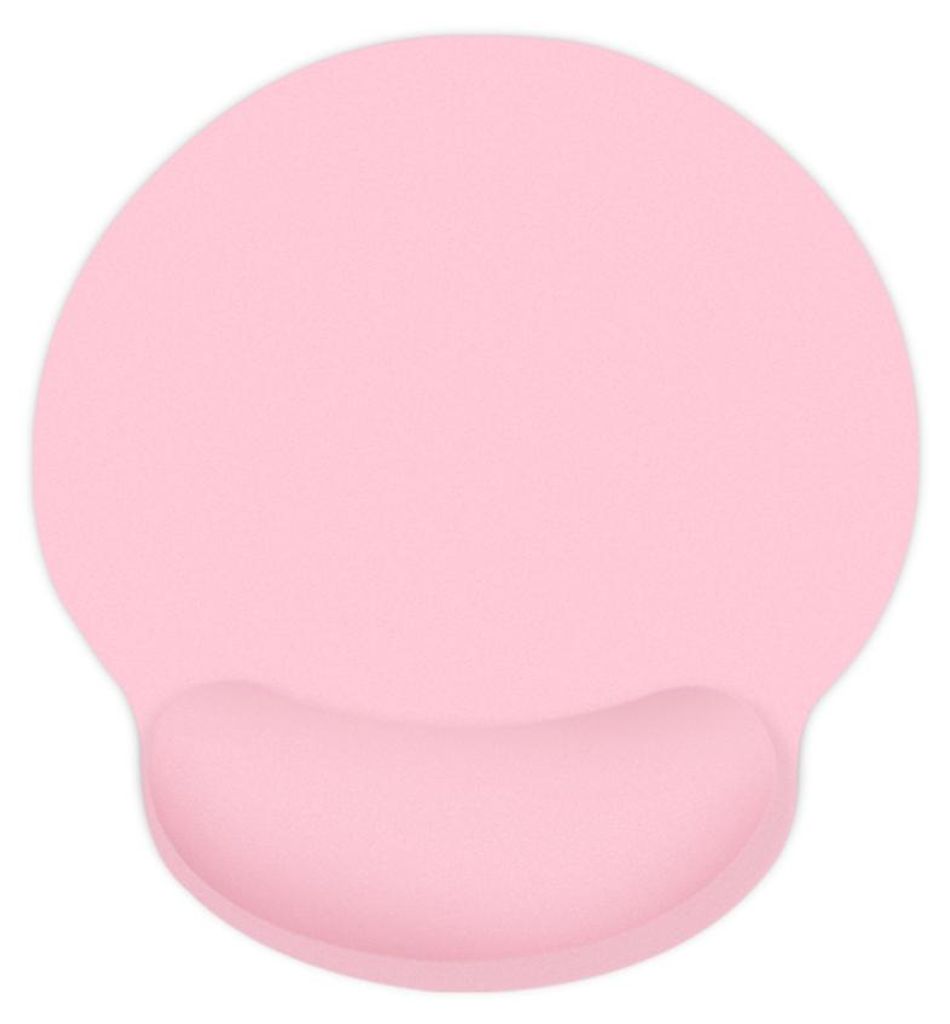 Anti-Rutsch Office Gaming Mauspad mit Memory Foam Handgelenkauflage Glatte Bewegung Genaue Positionierung fuer PC Laptop Rosa
