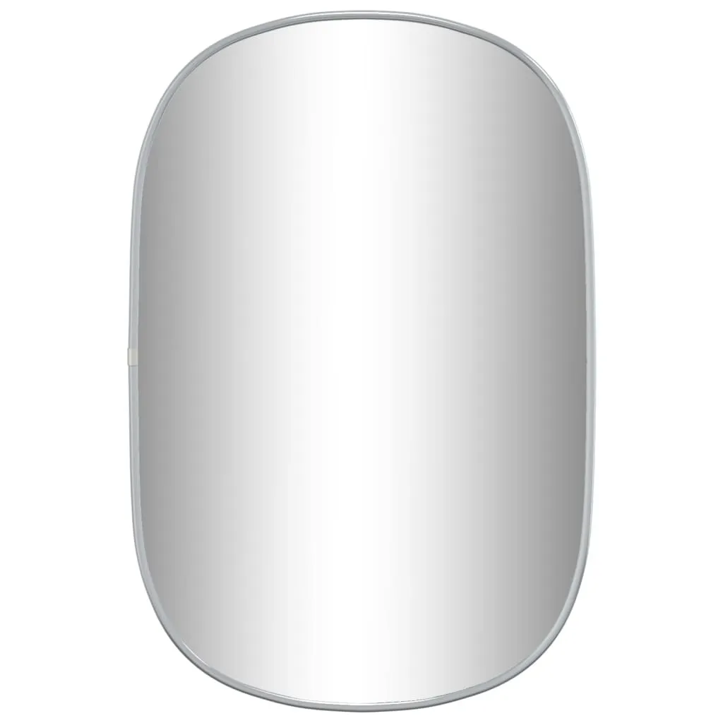Specchio 60x40 cm Argento Parete: Design Moderno per Bagno e Camera