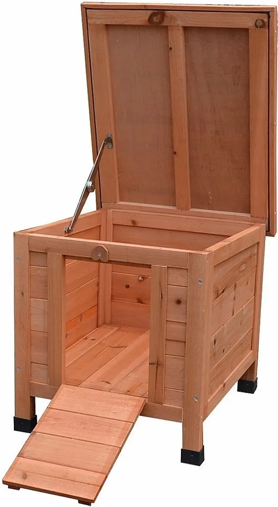 Maison chats extérieur bois résistant intempéries avec toit ouvrant - 3