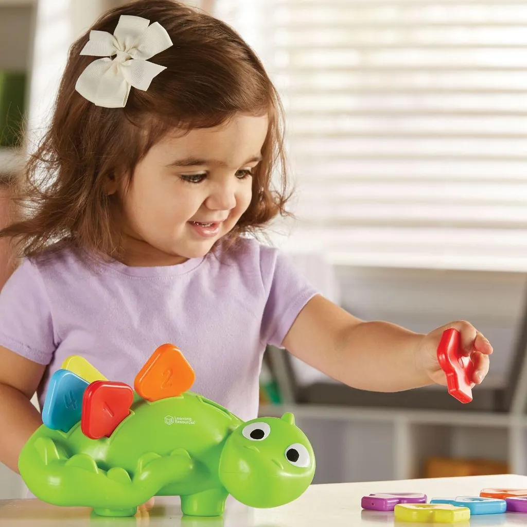 Steggy le dinosaure multicolore : jeu d'association aux 10 pièces - 4