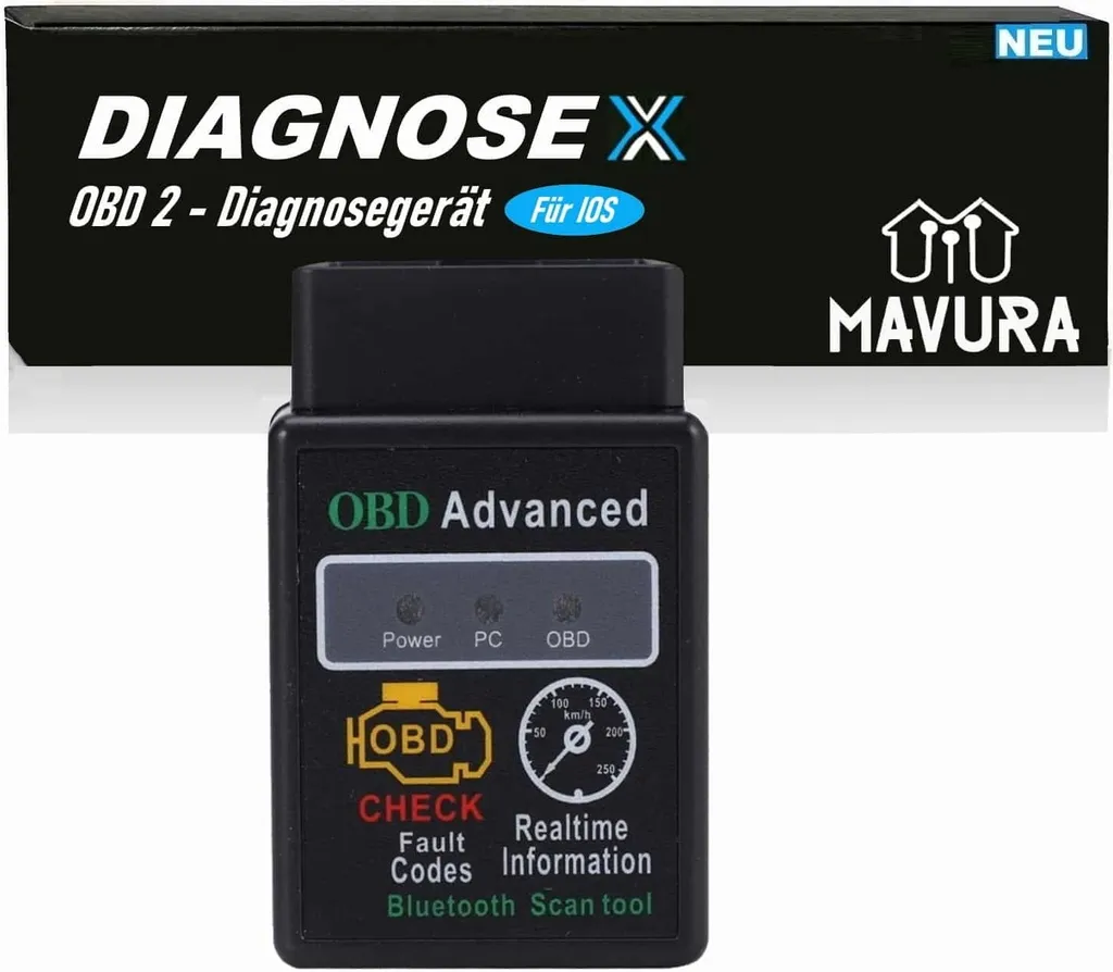 DIAGNOSEX OBD2 Bluetooth per iOS e Android - Diagnosi Auto Professionale