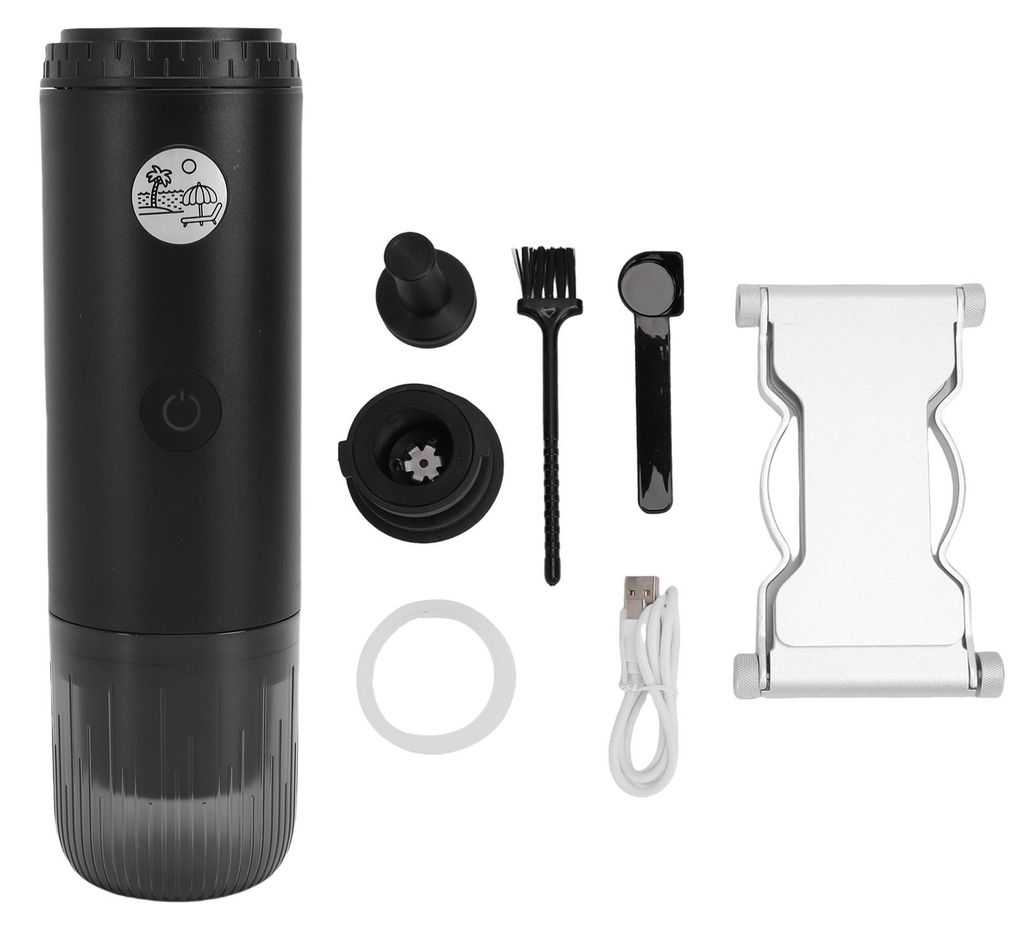 Tragbare Kaffeemaschine 19bar USB Wiederaufladbar Kabellos Tragbare Kaffeemaschine für Kaffeesatz Kapseln