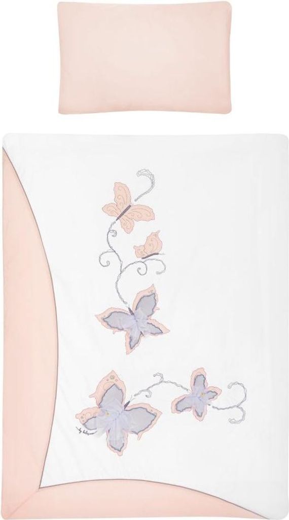 3-teilige Bettwäsche Belisima Butterfly 100/135 rosa