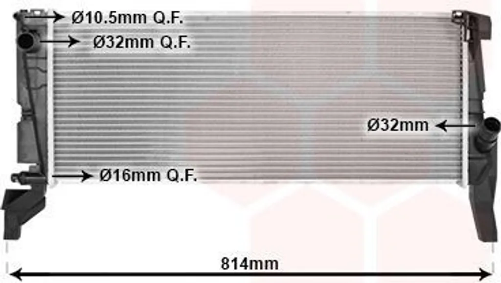 Radiateur refroidisseur d'eau pour BMW X1 F48 et MINI F56 essence