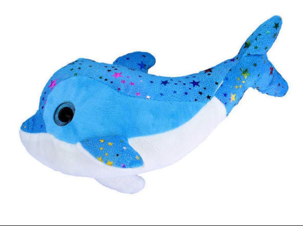 Delfin Glitzer 25cm Kuscheltier - Plüschtier süßes Stofftier