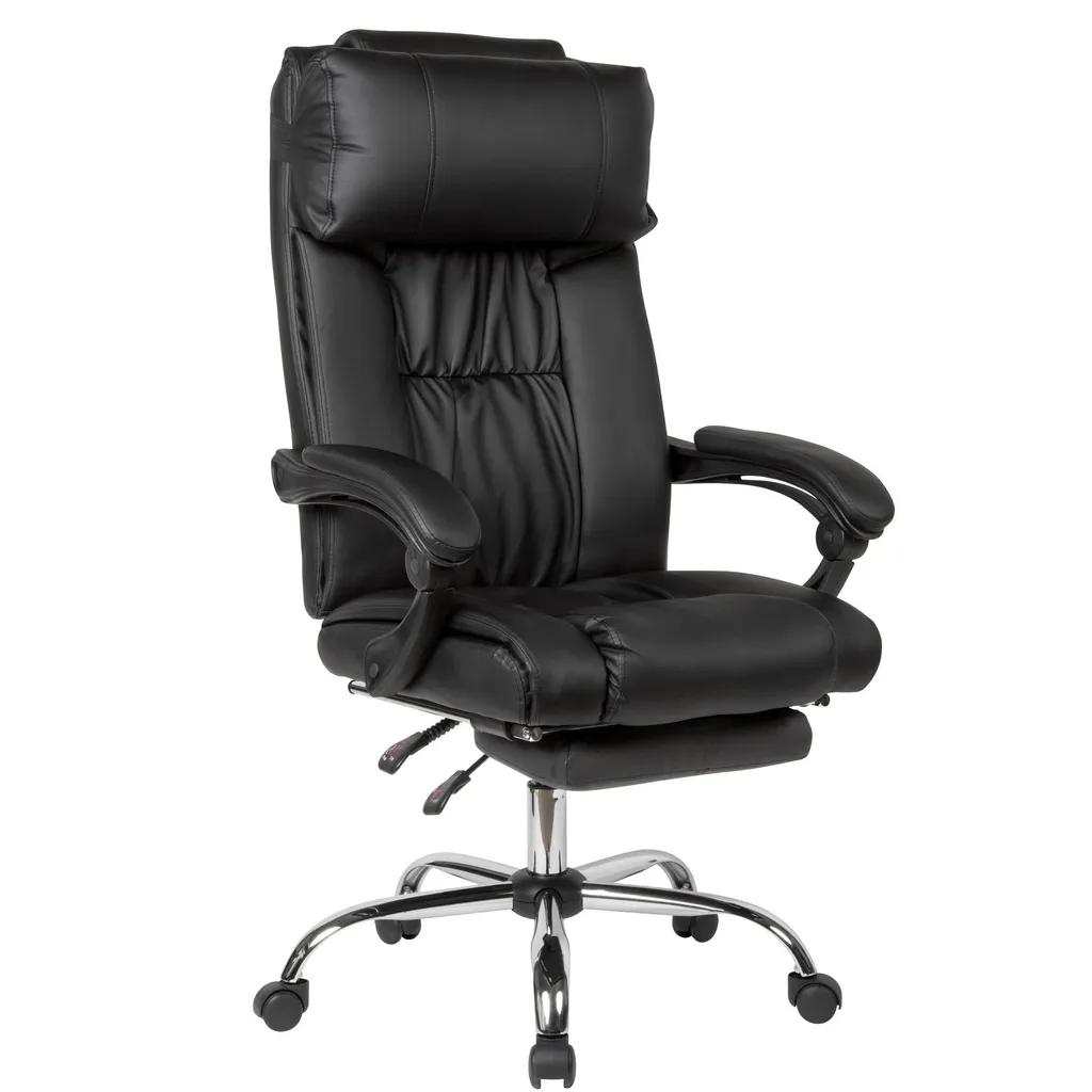 Siège de bureau ergonomique Kettler noir en similicuir haut de gamme