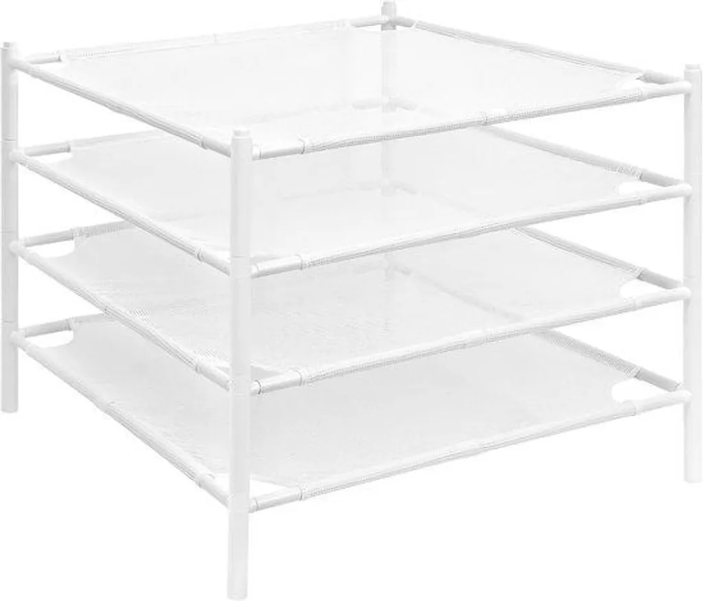 Séchoir à linge portable en filet blanc spécial vêtements fragiles x4