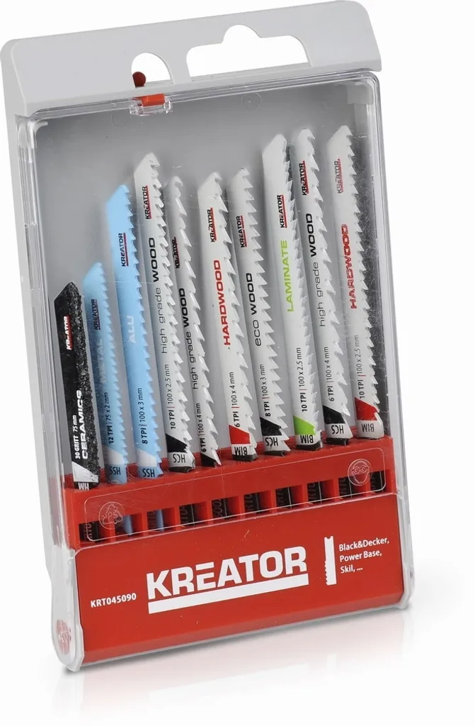Lama per seghetto alternativo Set da 10 pezzi Albero a U - KRT045090