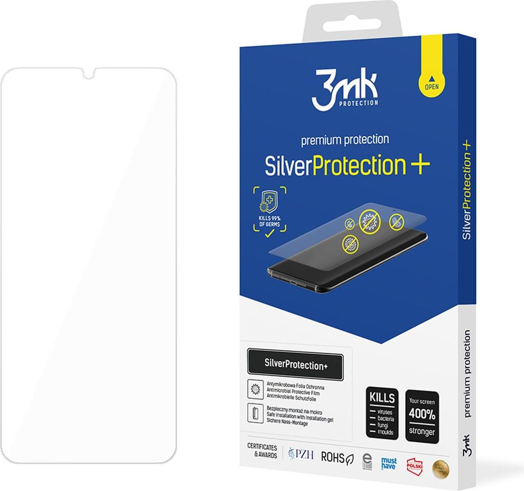 3mk Display Antimikrobielle Schutzfolie SilverProtection+ für Cubot P80 0,21mm Self-Heal