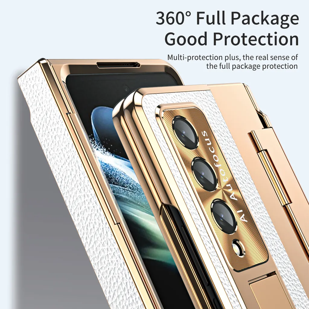 Custodia Samsung Galaxy Z Fold 3 5G Bianca - Protezione Lenti e Supporto - 5
