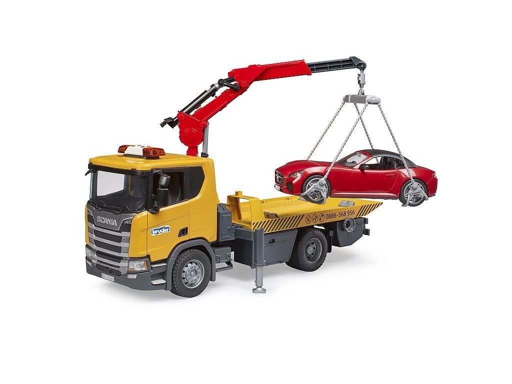Bruder Scania Super 560R Tow Truck s Bruder Roadster Obrázek produktu 8