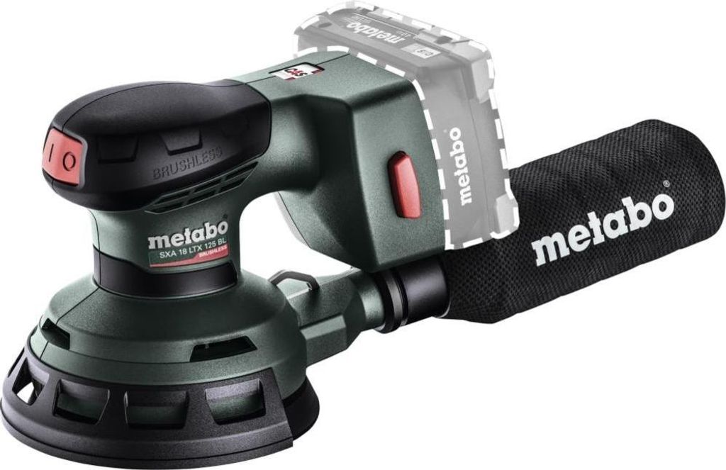 Metabo SXA 18 LTX 125 BL, Schwingschleifer, Schwarz, 10000 Produktbild 