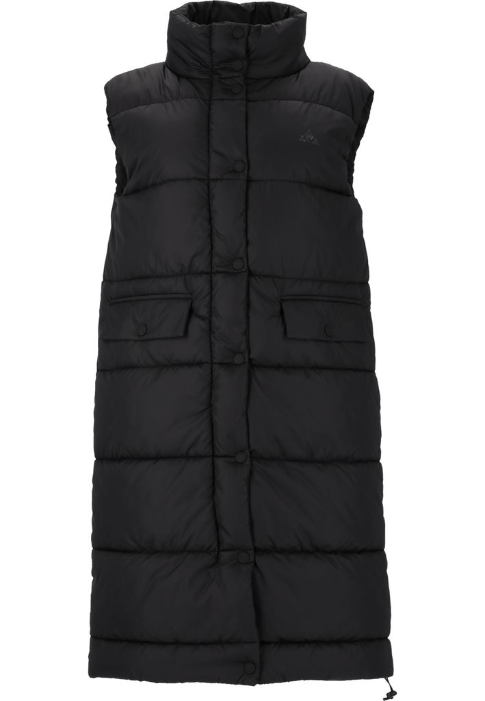 WHISTLER Steppweste Amaretto in langem Schnitt 1001 Black 44