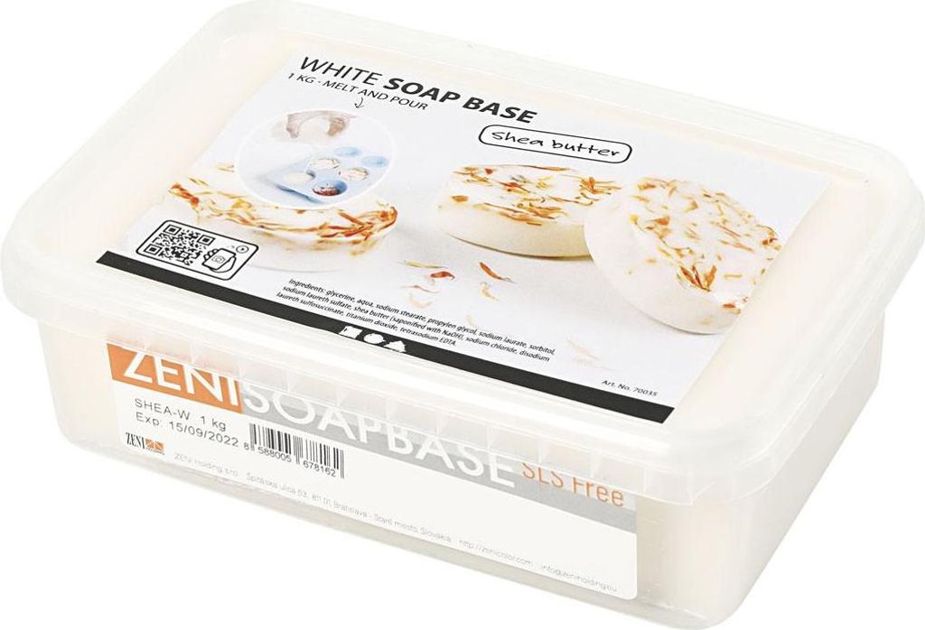Creativ Company Seifenbasis Sheabutter weiß 1kg DIY Seife Produktbild 
