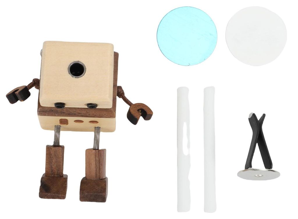 Auto-Lufterfrischer-Diffusor-Lüftungsschlitzclips, hölzerner Roboter-Diffusor für ätherische öle mit Nachfüllstäbchen und beweglichen Gliedm...